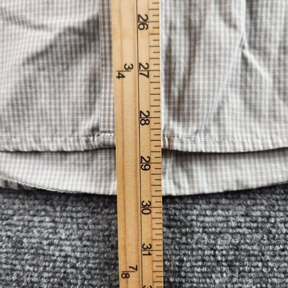 Eton Size 15 Button Up Shirt Long Sleeve Cotton Designer French Cuff Gray Check - Picture 13 of 16